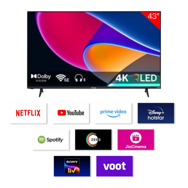 Haves 43 Inch Full HD Smart, Frameless LED TV. - Image 2